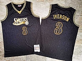 76ers 3 Allen Iverson Black 2000-01 Hardwood Classics Jersey Mixiu,baseball caps,new era cap wholesale,wholesale hats